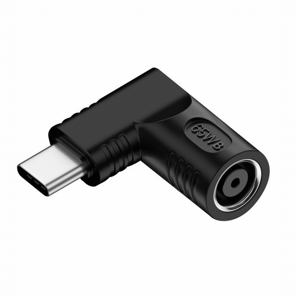 DC Jack 7.4x5.0mm Input to USB-C Type-C Angled 90 Degree Power Plug Charge Adapter for Laptop Phone UC-211-RI-7450MM