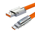 USB-A Type A to USB Micro 5Pin Liquid Silicone Ultra Soft Power USB2.0 Data Cable Fast Charge for Laptop Tablet Phone U2-089-OR-1.0M
