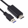 USB3.0 Male to HDMI Male Cable USB 3.0 Source HDMI Sink Converter For Desktop Laptop PC Adapter 1.8m 1080P Projector Video Monitor Cable U3-024