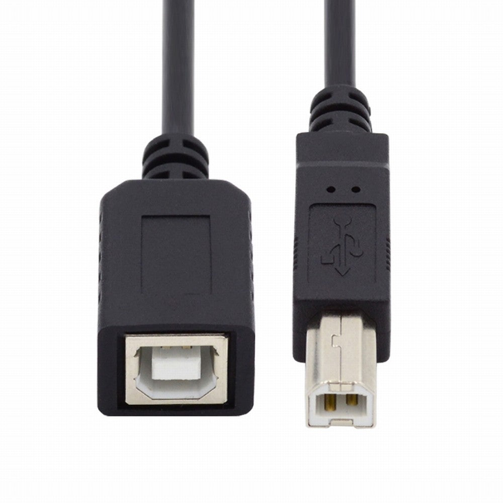 USB 2.0 B Type Male to Female Extension Cable 20cm for Printer Scanner Disk U2-068-BK