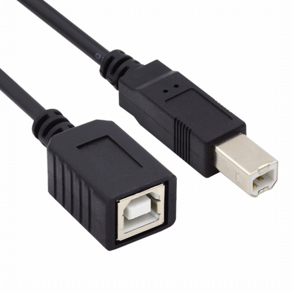 USB 2.0 B Type Male to Female Extension Cable 20cm for Printer Scanner Disk U2-068-BK