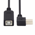 USB 2.0 B Type Male to Female Extension Cable Right Angled 90 Degree 20cm for Printer Scanner Disk U2-068-RI