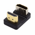 Standard HDMI 1.4 Male Type-A to HDMI Female Port Savers 360 Degree Up Opposite U Shape Back Angled Extension Adapter Converter HD-019-UP