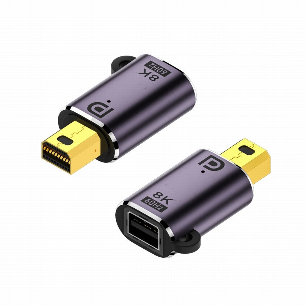 Mini DisplayPort 1.4 Male to Mini DP Female 8K 60hz Adapter Ultra-HD UHD 4K 144hz 7680*4320 for Video PC Laptop Monitor DP-036-8K03