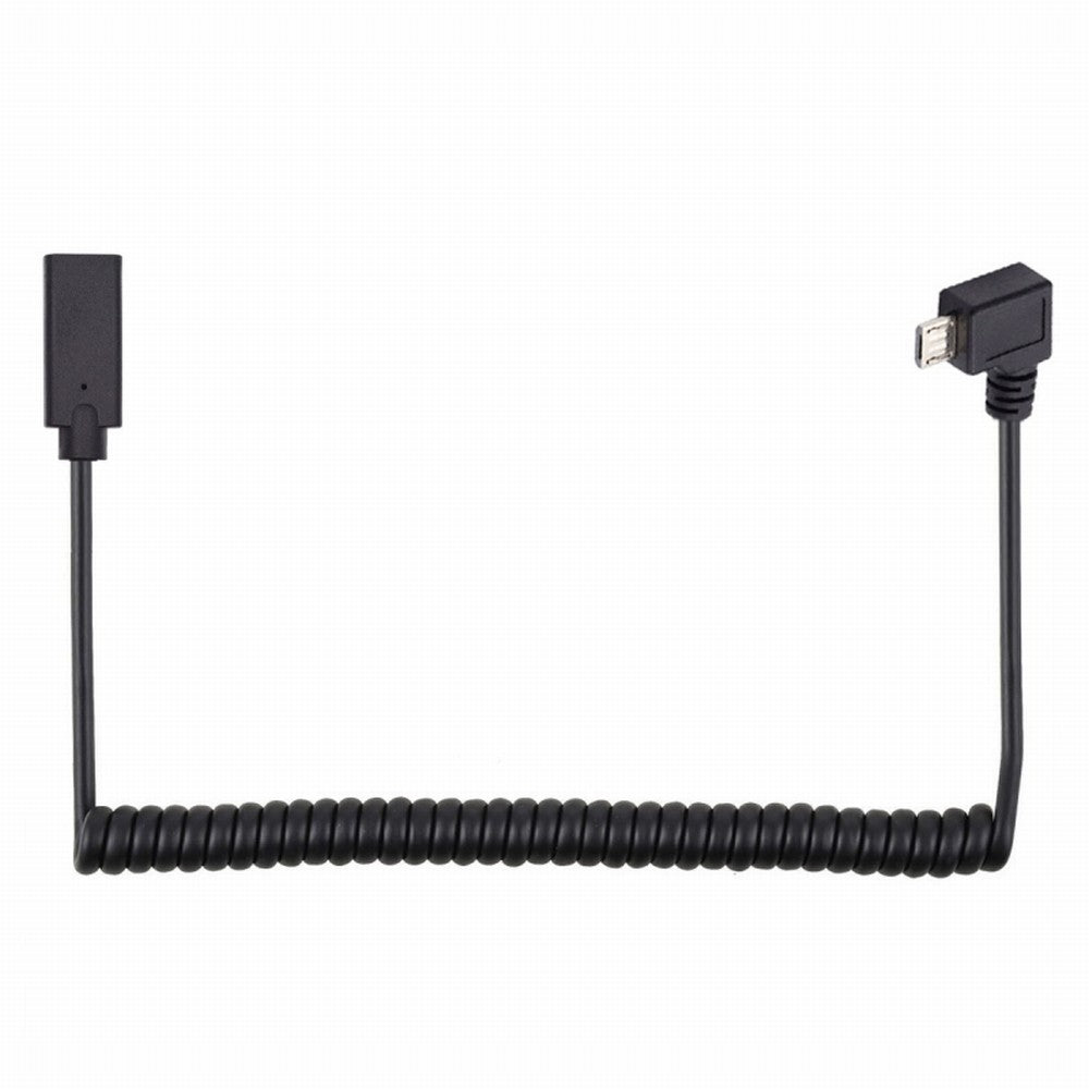Stretch Coiled USB-C Keyboard Mouse Cable for Gaming Keyboard Micro USB Male to Type-C Female Extension Cable Power & Data UC-133-MMCF