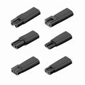 6pcs/set USB-C Female to 2Pin DC 5V Power Charge Adapter for Electric Hair Clipper Beard Trimmers Shavers Beauty Instruments UC-150