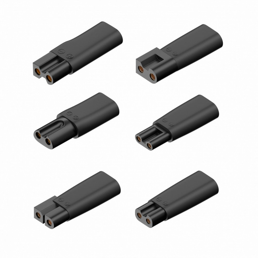 6pcs/set USB-C Female to 2Pin DC 5V Power Charge Adapter for Electric Hair Clipper Beard Trimmers Shavers Beauty Instruments UC-150
