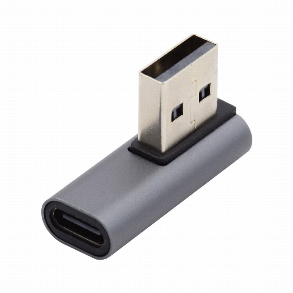 USB-C Type C Female Low Profile 90 Degree Right Angled to USB 3.0 A Male Data Adapter for Laptop Desktop UC-067-RI