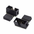 1set Down & Up Angled USB 2.0 10Pin 9Pin Header Male to Female Extension Adapter 90 Degree for Motherboard U2-052