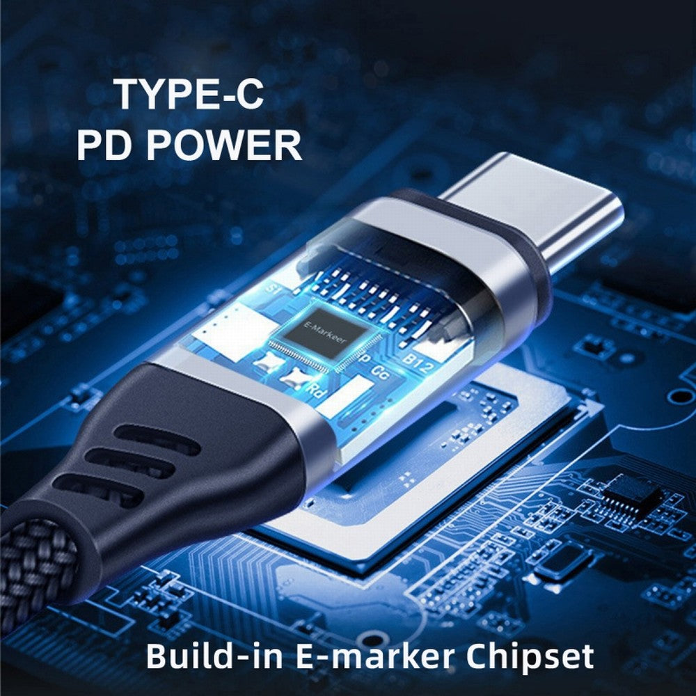 USB-C 240W USB4 Cable 40Gbps USB3.1 100W 8K@60Hz 5K USB4.0 Compatible with Thunderbolt3/4 CC-UC-074