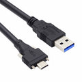 5 Meters USB 3.1 Type-C Dual Locking Connector to Standard USB3.0 Data Cable for Camera With Panel Mount Screw UC-048-5.0M