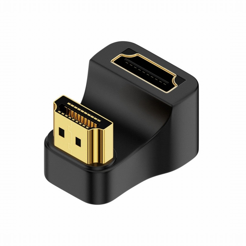 HDMI Male Type-A to HDMI Female Port Savers 360 Degree Up Opposite U Shape Back Angled Extension Adapter Converter HD-024-UP