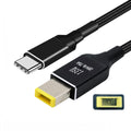 Type-C USB-C 135W to DC Rectangle 11.0*4.5mm Power PD Charge Cable for Thinkpad X1 Legion Y7000P Laptop DC20V 6.25A UC-106-DC135W