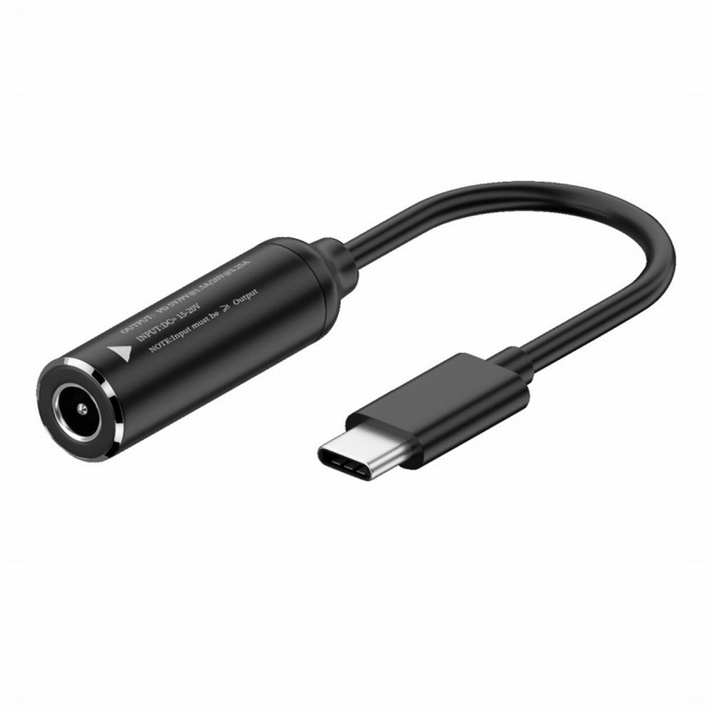 DC Jack 5.5x2.5mm Input to USB-C Type-C Power Plug Charge Cable for Laptop Phone PD9V 5V 20V UC-149-5525MM