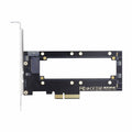 PCI-E4.0 4X Host Adapter to NVMe Ruler 1U GEN-Z EDSFF 5.9mm 8.0mm Thickness Short SSD E1.S Carrier Adapter SF-036-BK