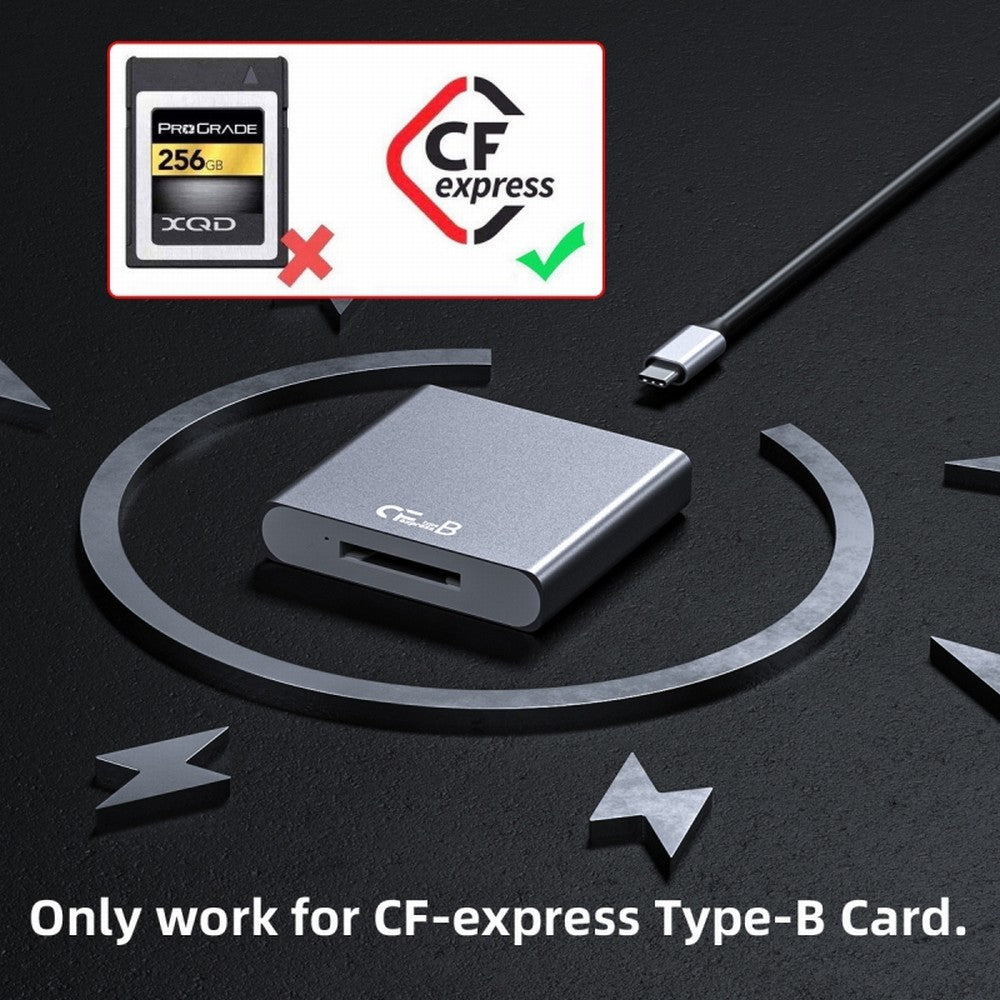 USB3.1 Type-C USB3.0-A to CF Express Extension Card Reader for CFE Type-B Support R5 Z6 Z7 CFB Memory Card UC-152-CFB
