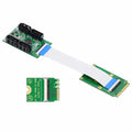 Mini PCI-E PCI Express & NGFF A+E Key to SATA 3.0 Four Ports Adapter Cable 6Gbps Hard Drive Extension Card for SSD SA-064