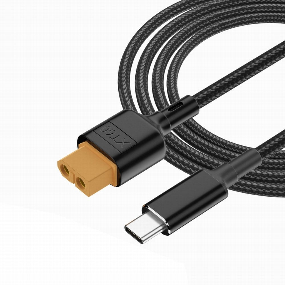 USB-C Charger Cord SC100 Protocol XT60 to Type-C Fast Charging Cable for RC Lipo Battery Quadcopter Multicopter Aeromodelling CC-PW-046