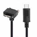 5Gbps USB-C Type-C Host to Micro USB3.0 Screw Mount 90 Degree Down Angled for Industrial Camera Storage UC-105-DN