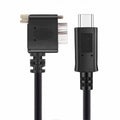5Gbps USB-C Type-C Host to Micro USB3.0 Screw Mount 90 Degree Left Angled for Industrial Camera Storage UC-105-LE
