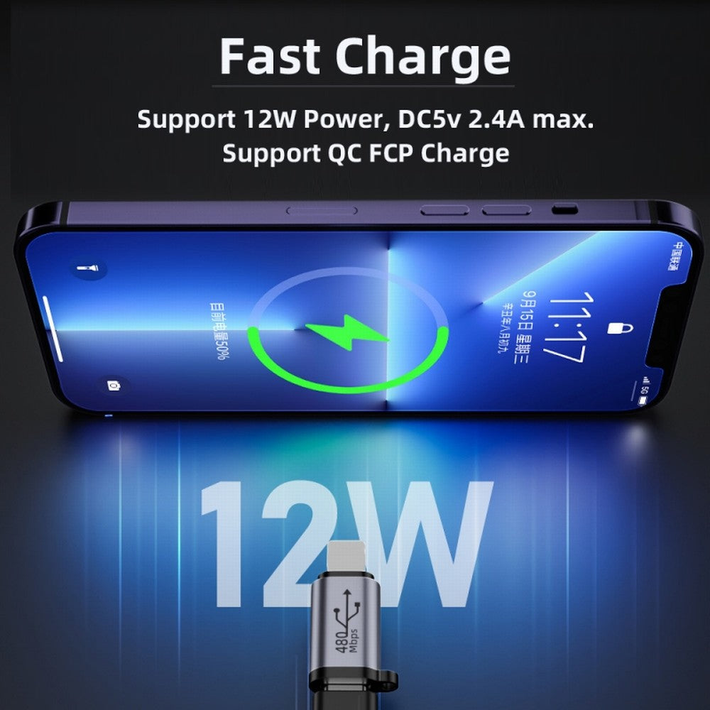 2pcs/lot USB-C USB2.0 Type C Female to Micro Mini USB Male Power Adapter 480Mbps Data with Chain Holes UC-091-TF