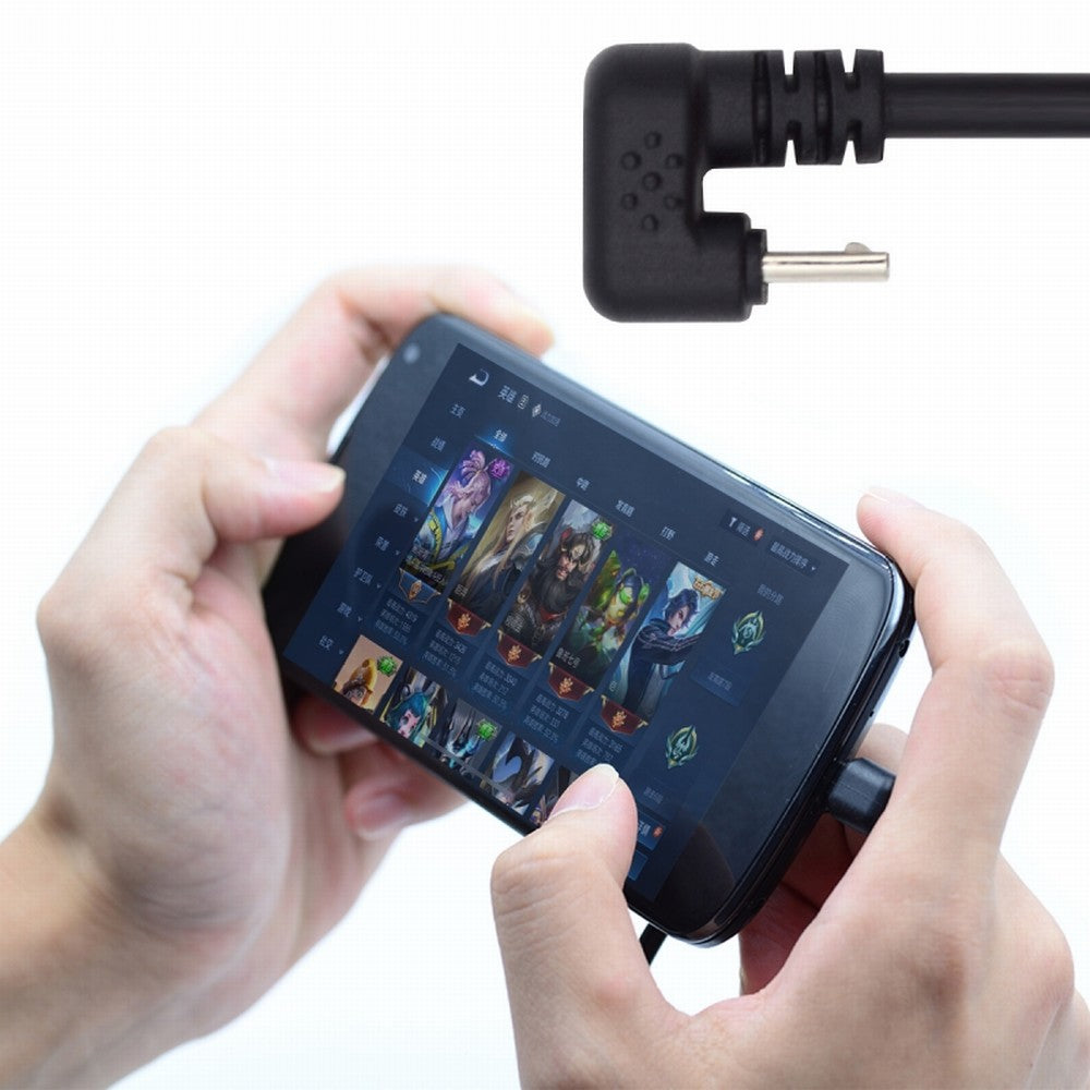 5Pin Micro USB 2.0 Male to Female Power Data Extension Cable Opposite U Shape Back Angled Type for Phone Laptop U2-096-OS