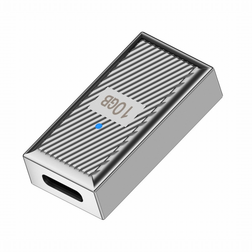 USB-C USB 3.1 Type C Female to USB 3.0 A Female 10Gbps OTG Data 120W Power Adapter Alloy Shell Mecha Cyberpunk Style UC-017-FE