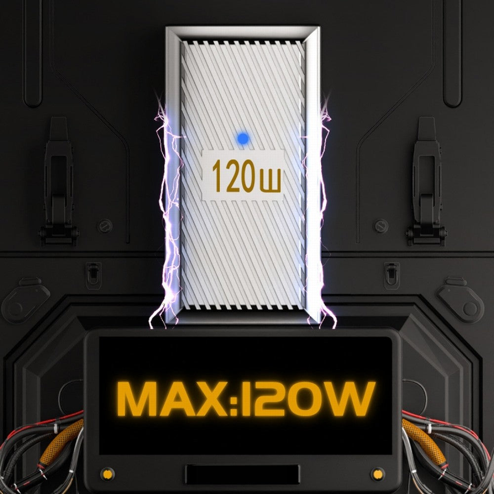 USB-C USB 3.1 Type C Male to USB 3.0 A Female 10Gbps OTG Data 120W Power Low Profile Angled Adapter Alloy Shell Mecha Cyberpunk Style UC-017-LP