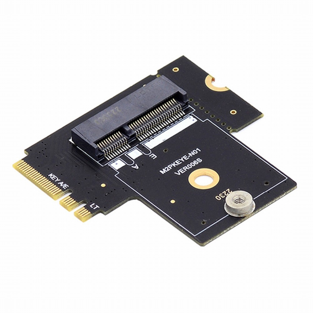 NGFF Key A+E PCI Express Male to Female Right Angled 90 Degree Low Profile Adapter Extension Card Riser SA-062