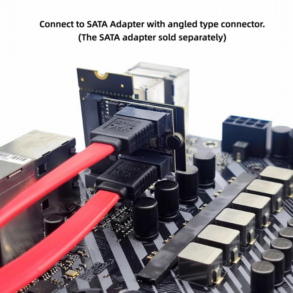 NGFF Key A+E PCI Express Male to Female Right Angled 90 Degree Low Profile Adapter Extension Card Riser SA-062