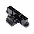 12VHPWR ATX3.0 PCI-E 5.0 Power Modular to Three ATX 8P Adapter for 4080 5090TI 16Pin 12+4P Graphics Card Down Angled 90 Degree PW-048-DN