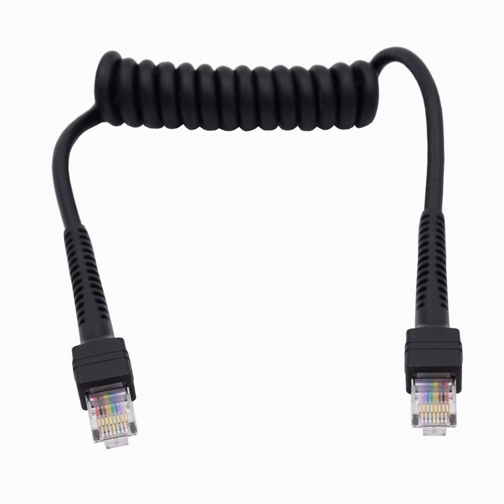 RJ45 Cat6 8P8C UTP Male to Male Stretch Coiled Cable Lan Ethernet Network Patch Cord 100cm UT-019