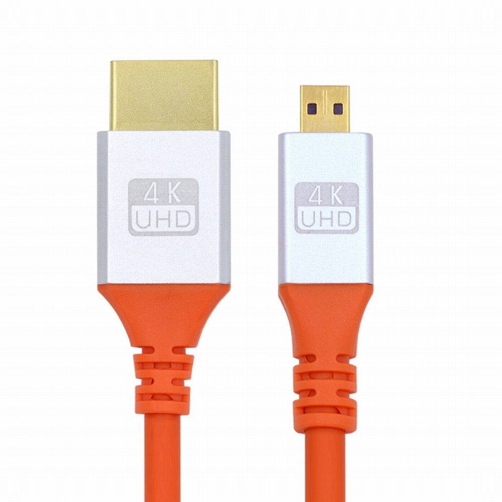 Micro HDMI 4K to HDMI Ultra Soft High Flex HDTV Cable Hyper Super Flexible Cord High Speed Type-A Male to Male for Computer HDTV CC-HD-040