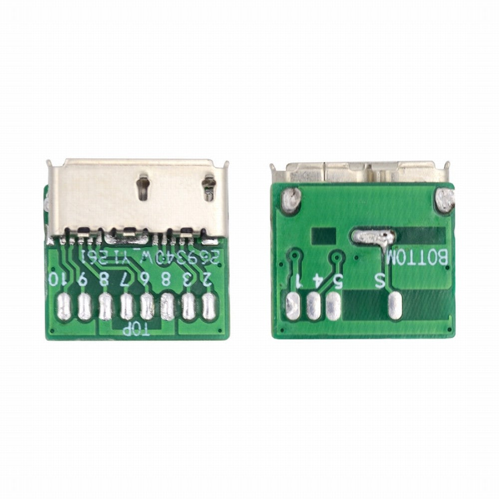 10pcs Micro USB 3.0 10pin Female Socket Receptacle Board Mount SMT Type with PCB for USB Disk DIY OEM CN-007