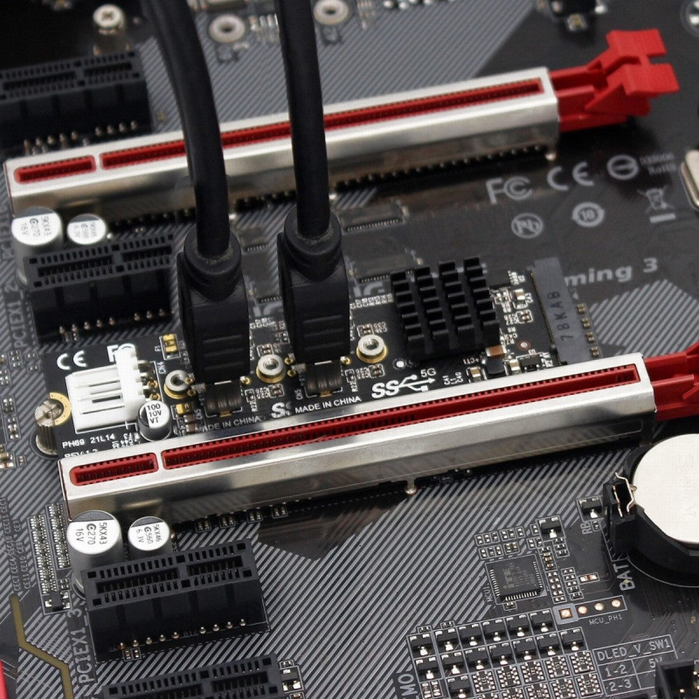 10Gbps Dual Type-E USB 3.1 Front Panel Socket to NVME NGFF M-Key Express Card Adapter for Motherboard EP-020