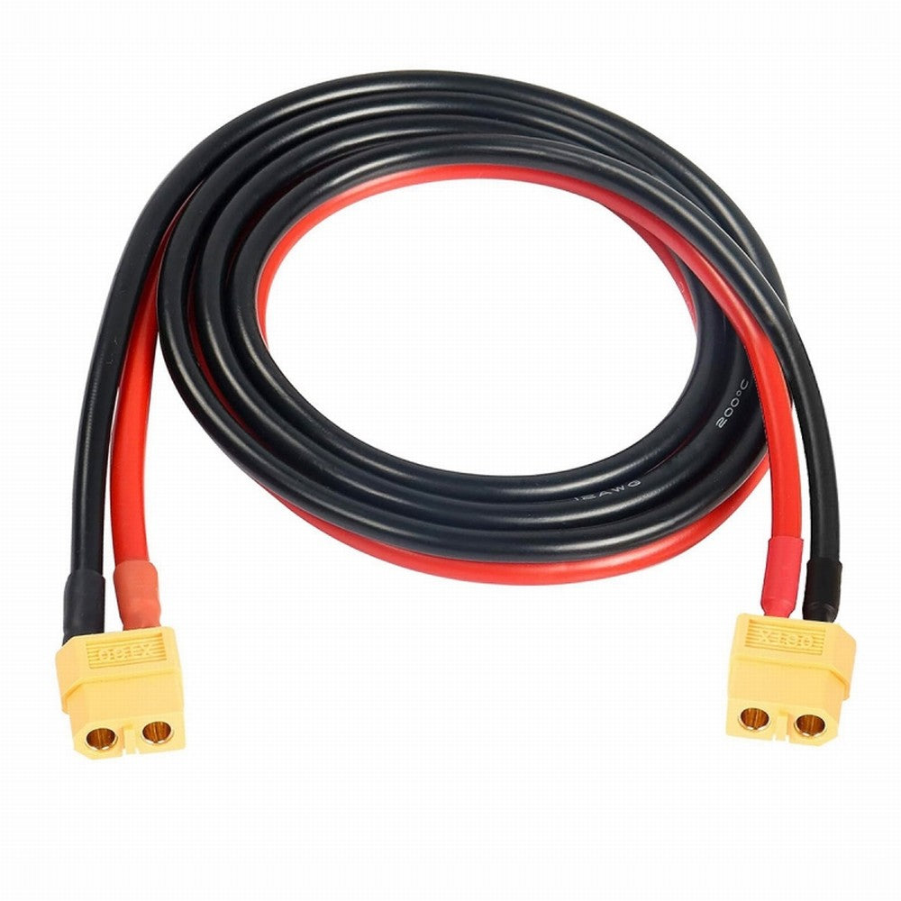 XT60 Female to Female 12AWG Extension Cable Connector for RC Battery Portable Power Station Solar Panel PW-052-FF
