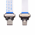 OTG USB-C Type-C Male Host to 5Pin Micro USB 2.0 Male Target Data Flat Slim FPC Cable 13cm for FPV Disk Phone Laptop UC-019-MM