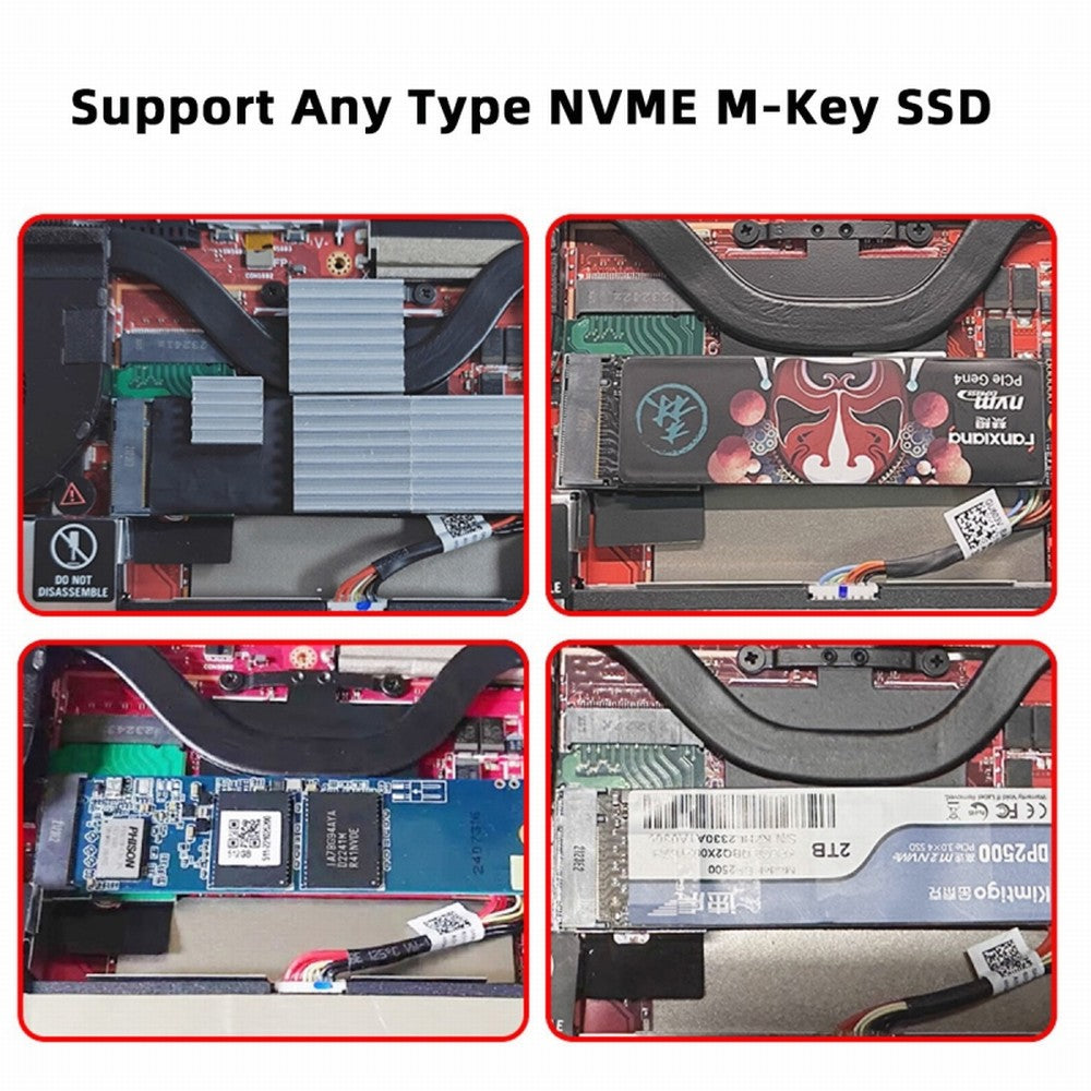 NVME M-Key 22x30mm to 22x80mm Angled Extension SSD Upgrade Adapter Compatible with ROG Ally Gaming EP-022-2280MM