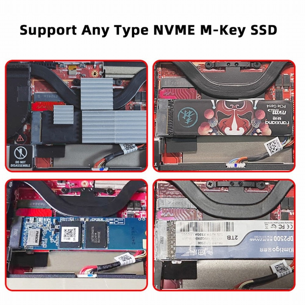 NVME M-Key 22x30mm to 22x80mm NGFF Extension SSD Upgrade Adapter Compatible with ROG Ally Gaming EP-022-2230MM