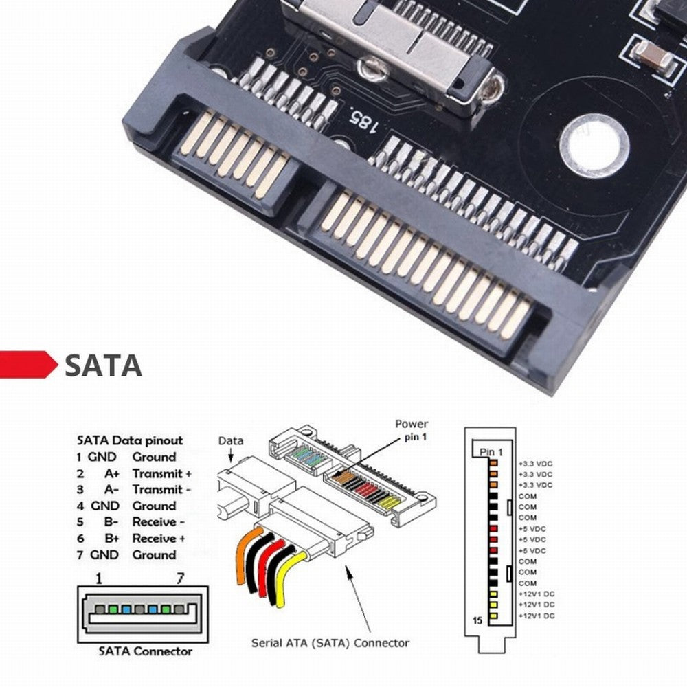 PCBA 12+6pin SSD HDD to SATA 22Pin Hard Disk Cartridge Drive for Apple 2010 2011 Macbook Air A1369 A1370 SSD SA-071