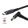 Type C USB-C Input to 20V DC 5.5*2.5mm Output Power 100W 135W 140W 65W PD Charge Cable for Laptop UC-065-5525MM