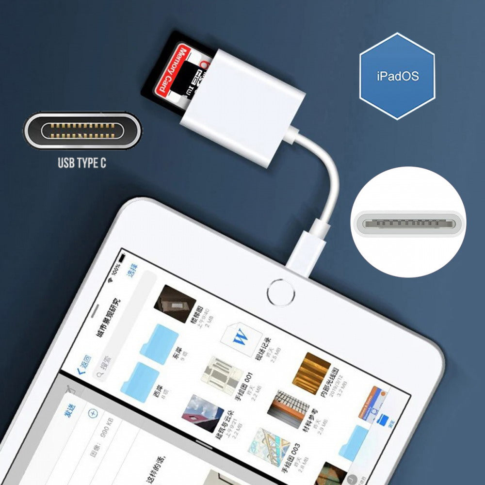 USB 2.0 Type C USB-C to TF Micro SD SDXC SDHC Card Reader Adapter Compatible with Macbook Laptop Tablet Phone UC-155-SD002