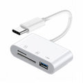 USB 2.0 Type C USB-C to TF Micro SD SDXC USB Female Card Reader Adapter Compatible with Macbook Laptop Tablet Phone UC-155-SD003