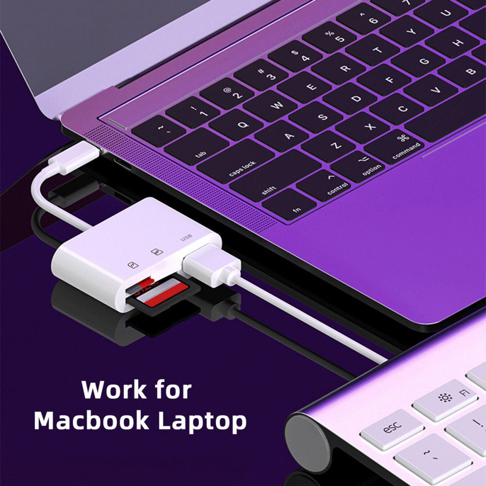 USB 2.0 Type C USB-C to TF Micro SD SDXC USB Female Card Reader Adapter Compatible with Macbook Laptop Tablet Phone UC-155-SD003