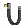 Right Angled USB4 Extension Cable 13cm Slim Flat Male to Female 40Gbps with 240W Power and 8K@60Hz Video UC-040-0.13R
