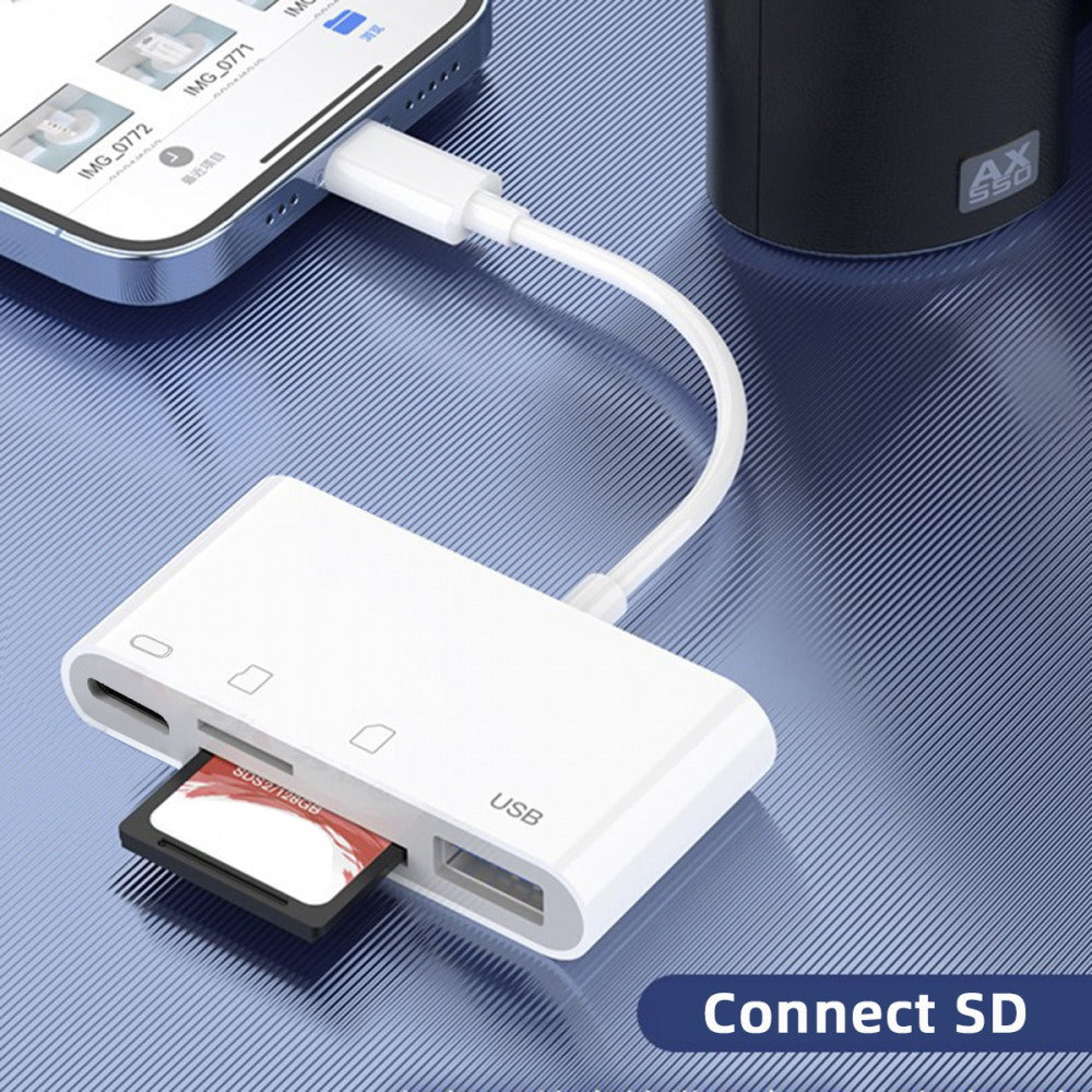 USB 2.0 Type C USB-C to TF Micro SD SDXC USB Female Card Reader PD 27W Adapter for Laptop Tablet Phone UC-155-SD004