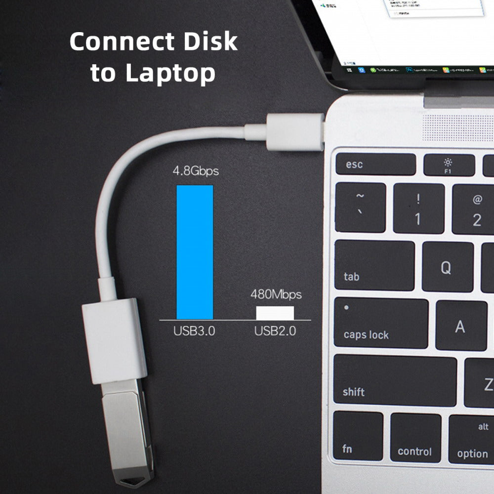 Type C USB-C to Standard Type-A USB3.0 Female Adapter Compatible with Macbook Laptop Tablet Phone UC-155-TC001