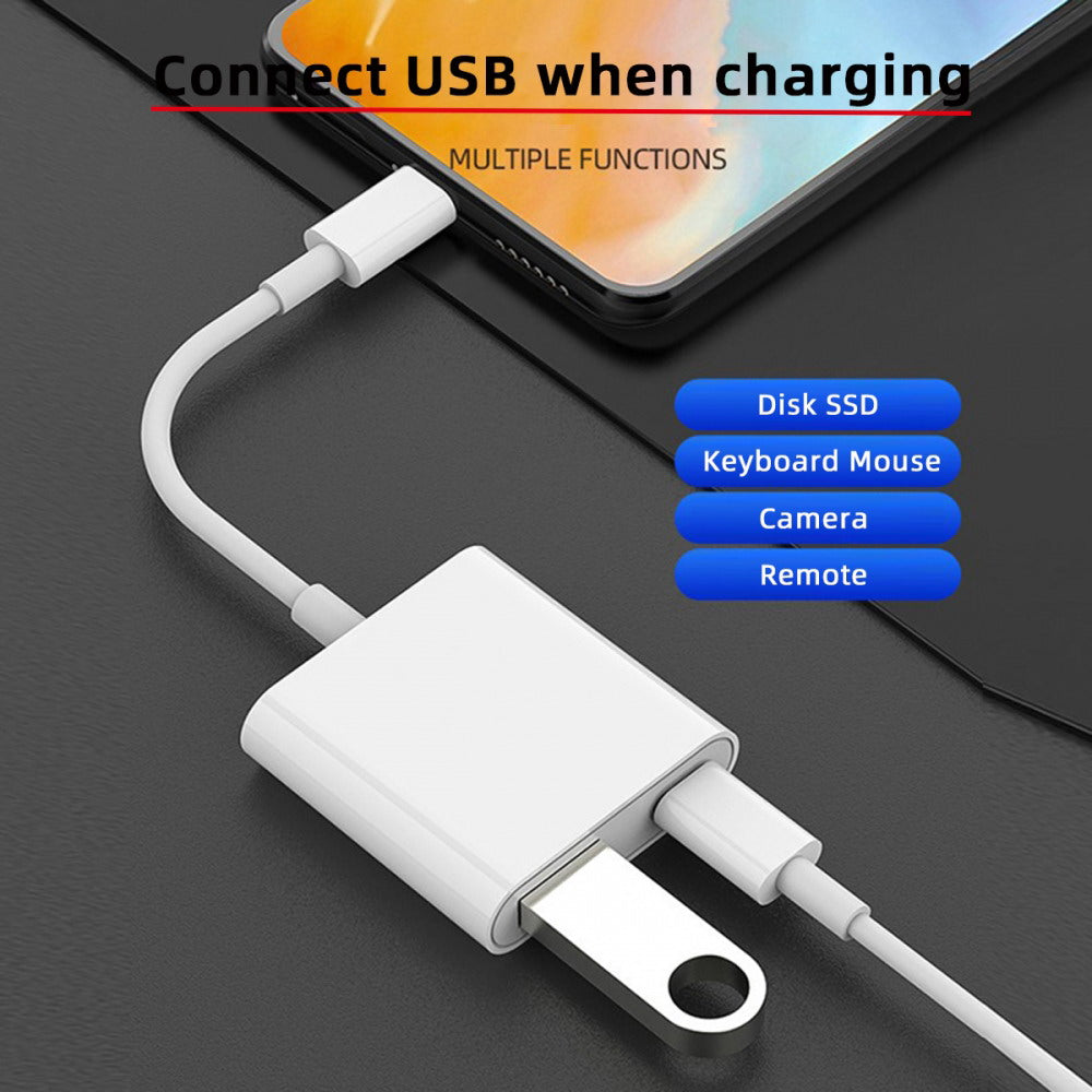 Type C USB-C to Standard Type-A USB3.0 Female with PD Power Charge Adapter Compatible with Macbook Laptop Tablet Phone UC-155-TC002