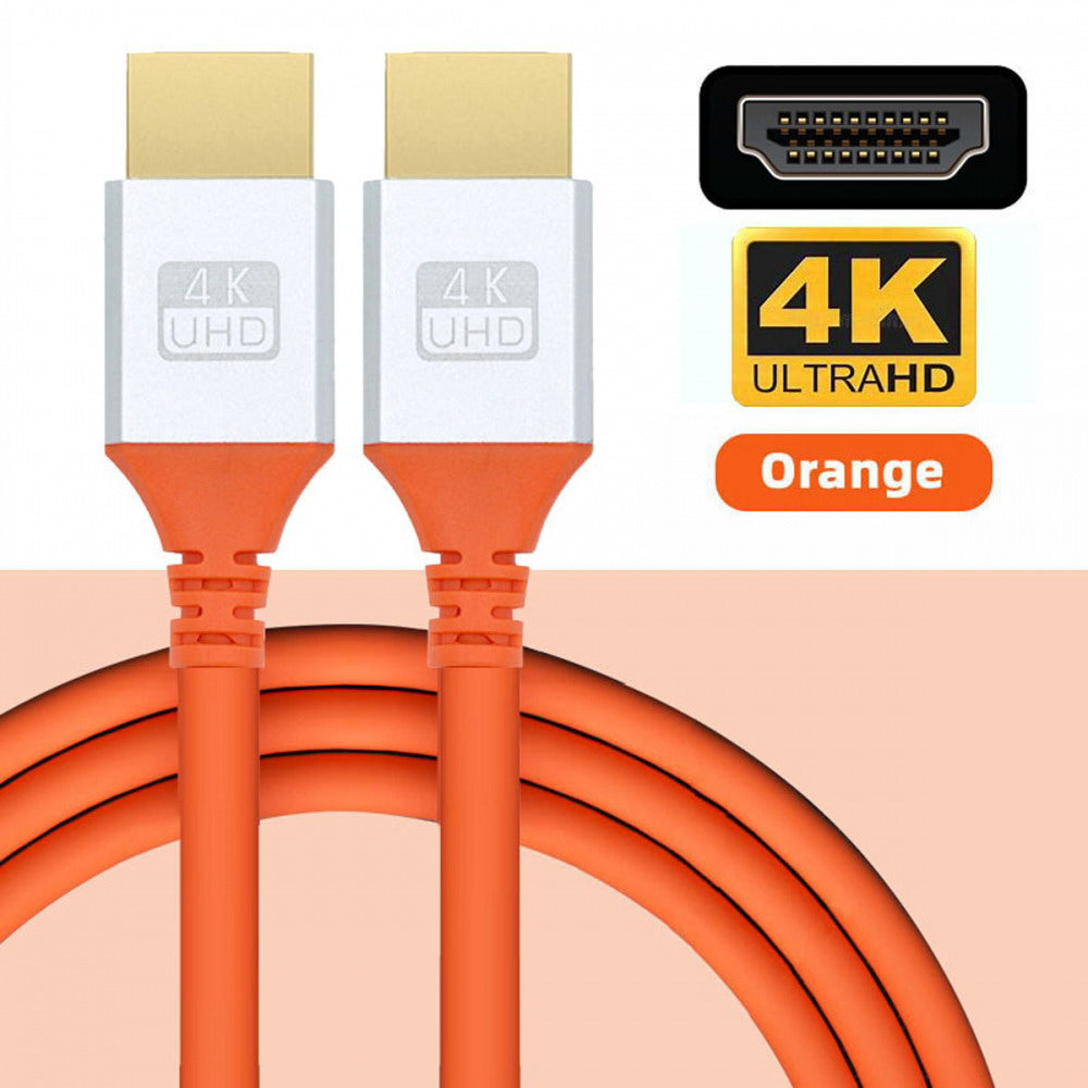 HDMI 4K to HDMI Ultra Soft High Flex HDTV Cable Hyper Super Flexible Cord High Speed Type-A Male to Male for Computer HDTV CC-HD-003