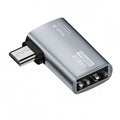 Micro USB 2.0 to Type-A Female OTG Host Adapter 90 Degree Right Angled with USB Power for Phone Tablet U2-009-RI